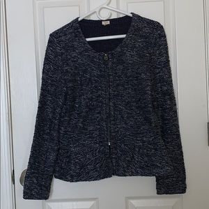 JCrew tweed jacket/ or cardigan!